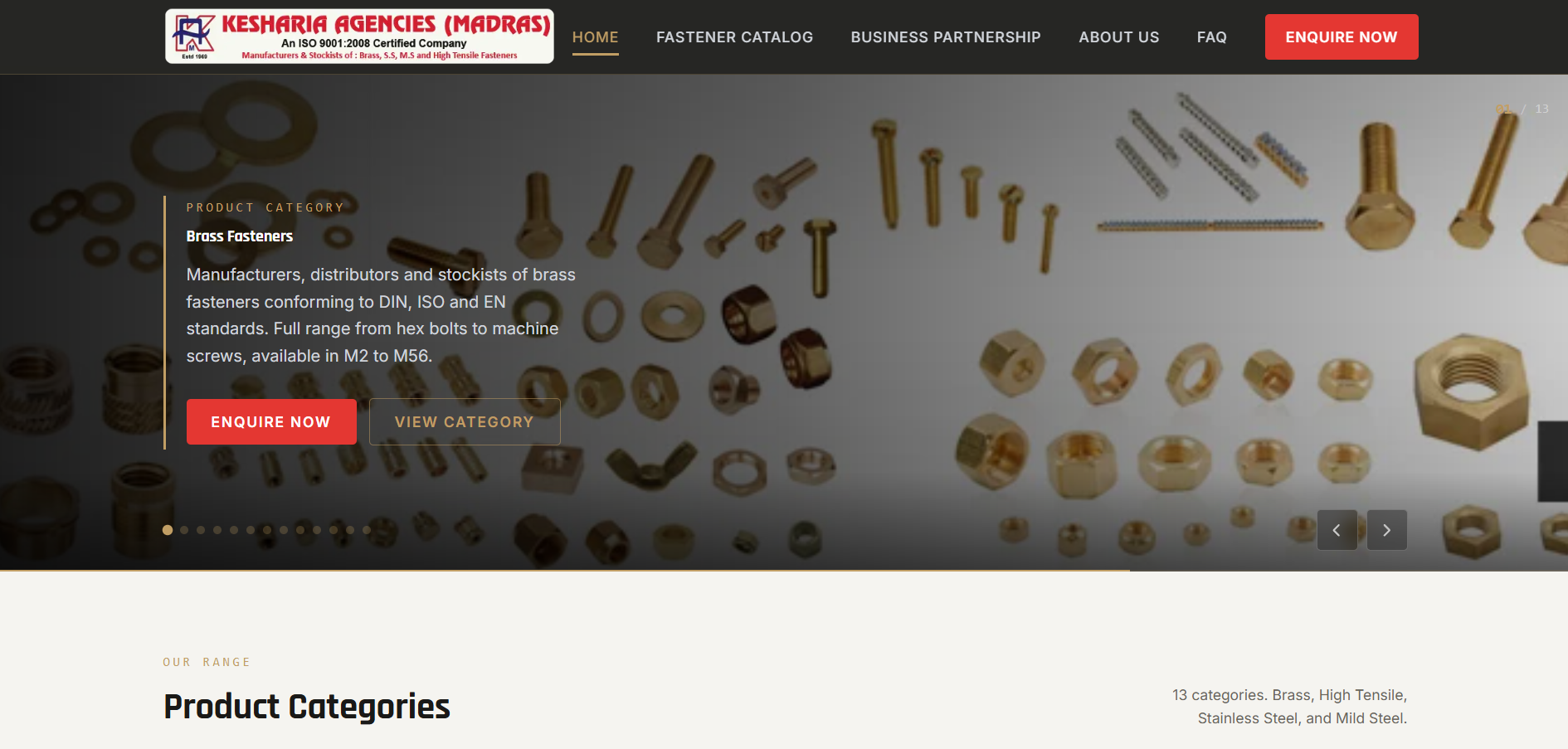 Kesharia Agencies (Madras) — Full Business Website